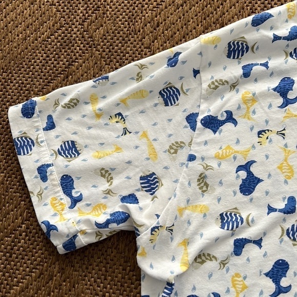 Vintage Leon Levin Polo Top with Fish size M - Picture 3 of 9